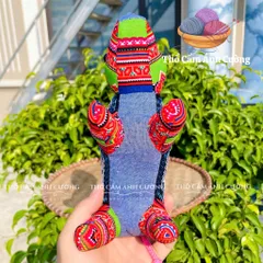 Thú Nhồi Bông Con Hổ Thổ Cẩm Sapa - Gấu Bông Mềm Mại, Quà Tặng Ý Nghĩa Dành Cho Trẻ Em, Chất Liệu An Toàn