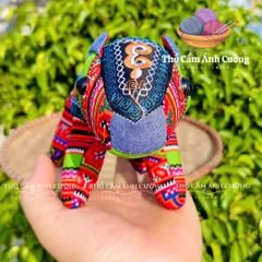 Thú Nhồi Bông Con Hổ Thổ Cẩm Sapa - Gấu Bông Mềm Mại, Quà Tặng Ý Nghĩa Dành Cho Trẻ Em, Chất Liệu An Toàn