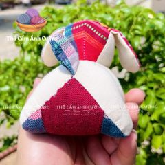 Thú Nhồi Bông Con Chó Thổ Cẩm Dân Tộc Thái - Đồ Chơi Trẻ Em Chất Liệu Vải Mềm Mại, Quà Tặng Ý Nghĩa Cho Bé Yêu