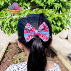 Kẹp Tóc Thổ Cẩm Handmade Sợi Đay Hà Giang - Kẹp Tóc Dệt Tay Màu Sắc Tươi Tắn - Quà Tặng Ý Nghĩa, Phụ Kiện Thời Trang độc đáo