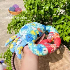 Thú Nhồi Bông Con Cua Hoàng Đế Siêu Đáng Yêu Vải Hoa - Quà Tặng Dễ Thương Cho Bé Yêu từ Thổ Cẩm Ánh Cường