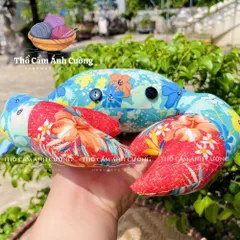 Thú Nhồi Bông Con Cua Hoàng Đế Siêu Đáng Yêu Vải Hoa - Quà Tặng Dễ Thương Cho Bé Yêu từ Thổ Cẩm Ánh Cường