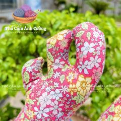 Thú Nhồi Bông Gà Mái Hoa Mơ Dễ Thương - Quà Tặng Ý Nghĩa Cho Trẻ Em, Chất Liệu Vải Hoa Mềm Mại - Thổ Cẩm Ánh Cường