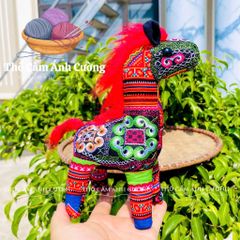 Thú Nhồi Bông Thổ Cẩm Thêu Dễ Thương Cho Bé - Quà Tặng Ý Nghĩa Trang Trí Không Gian Sống - Hàng Thủ Công Nhật Bản