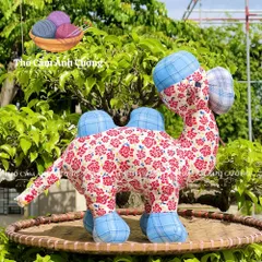 Thú Nhồi Bông Chú Lạc Đà Ngọt Ngào - Đồ Chơi Trẻ Em Chất Liệu Vải Hoa Mềm Mại, Quà Tặng Ý Nghĩa Từ Thổ Cẩm Ánh Cường