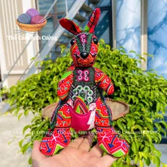 Thú Nhồi Bông Thổ Cẩm Sapa Dễ Thương Cho Bé - Chất Liệu Mềm Mại, Đường May Tỉ Mỉ, Quà Tặng Handmade, Decor Nhà Cửa