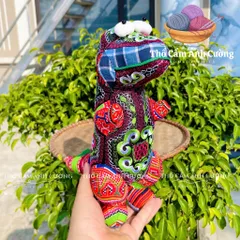 Thú Nhồi Bông Thổ Cẩm Sapa Dễ Thương Cho Bé - Chất Liệu Mềm Mại, Đường May Tỉ Mỉ, Quà Tặng Handmade, Decor Nhà Cửa
