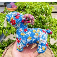 Thú Nhồi Bông Dê Hoa Dễ Thương - Quà Tặng Đồ Chơi Trẻ Em Chất Liệu Vải Hoa Mềm Mại, Bảo Hành 1 Đổi 1