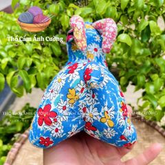 Thú Nhồi Bông Dê Hoa Dễ Thương - Quà Tặng Đồ Chơi Trẻ Em Chất Liệu Vải Hoa Mềm Mại, Bảo Hành 1 Đổi 1