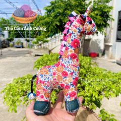 Gấu Bông Hiêu Cao Cổ Dễ Thương - Quà Tặng Trẻ Em Chất Liệu Vải Hoa Mềm Mại, Đường May Chắc Chắn - Thổ Cẩm Ánh Cường
