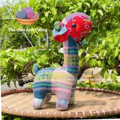 Thú Nhồi Bông Hiêu Cao Cổ Đầu To Dễ Thương - Đồ Chơi Thổ Cẩm Dân Tộc Thái - Quà Tặng Ý Nghĩa Cho Bé Yêu