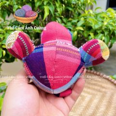 Thú Nhồi Bông Hà Mã MooDeg Dân Tộc Thái - Đồ Chơi Trẻ Em Chất Liệu Vải Thổ Cẩm, Quà Tặng Ý Nghĩa Cho Bé Yêu