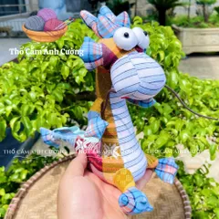 Thú Nhồi Bông Con Rồng Mắt Lồi Dễ Thương Thổ Cẩm Dân Tộc Thái - Quà Tặng Ý Nghĩa Cho Bé Yêu