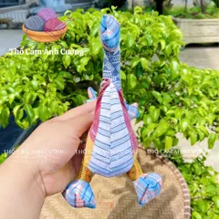 Thú Nhồi Bông Con Rồng Mắt Lồi Dễ Thương Thổ Cẩm Dân Tộc Thái - Quà Tặng Ý Nghĩa Cho Bé Yêu
