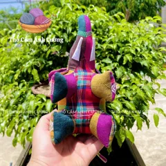 Thú Nhồi Bông Con Voi Thổ Cẩm Dân Tộc Thái - Gấu Bông Siêu Dễ Thương, Quà Tặng Ý Nghĩa Cho Bé Yêu