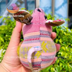 Búp Bê Thú Nhồi Bông Con Chuột Thổ Cẩm Dân Tộc Thái - Quà Tặng Ý Nghĩa Cho Bé Yêu, Vải Thổ Cẩm Chất Lượng