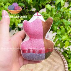 Thú Nhồi Bông Thỏ Ngọc Thổ Cẩm Dân Tộc Thái - Đồ Chơi Trẻ Em Chất Liệu Vải Thổ Cẩm Mềm Mại, Quà Tặng Ý Nghĩa Cho Bé