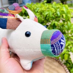 Thú Nhồi Bông Heo Sữa Thổ Cẩm Dân Tộc Thái - Đồ Chơi Trẻ Em Chất Liệu Vải Mềm Mại, Quà Tặng Ý Nghĩa Cho Bé Yêu