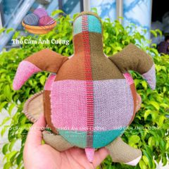 Thú Nhồi Bông Con Rùa Dân Tộc Thái - Đồ Chơi Trẻ Em Vải Thổ Cẩm Mềm Mại, Quà Tặng Ý Nghĩa Cho Bé Yêu