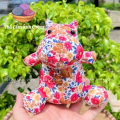Thú Nhồi Bông Hà Mã Siêu Dễ Thương - Đồ Chơi Trẻ Em Chất Liệu Vải Hoa Mềm Mại, Quà Tặng Ý Nghĩa Cho Bé Yêu