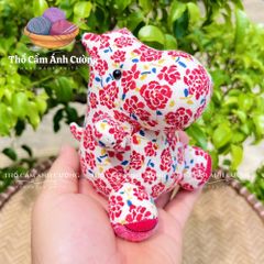 Thú Nhồi Bông Hà Mã Siêu Dễ Thương - Đồ Chơi Trẻ Em Chất Liệu Vải Hoa Mềm Mại, Quà Tặng Ý Nghĩa Cho Bé Yêu