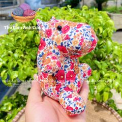 Thú Nhồi Bông Hà Mã Siêu Dễ Thương - Đồ Chơi Trẻ Em Chất Liệu Vải Hoa Mềm Mại, Quà Tặng Ý Nghĩa Cho Bé Yêu