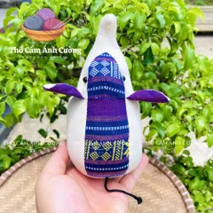 Thú Nhồi Bông Chú Voi Con Thổ Cẩm Dân Tộc Thái - Mềm Mại và An Toàn Cho Bé Yêu, Quà Tặng Ý Nghĩa