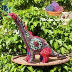 Thú Nhồi Bông Thổ Cẩm Thêu Dễ Thương Cho Bé - Gấu Bông Handmade Mềm Mại, Quà Tặng Ý Nghĩa cho Trẻ Em
