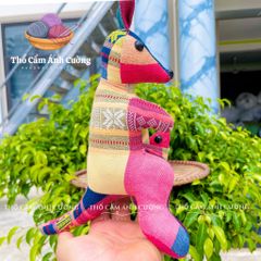Thú Nhồi Bông Kangaroo Thổ Cẩm Dân Tộc Thái - Gấu Bông Mềm Mại Đáng Yêu Cho Trẻ Em - Quà Tặng Ý Nghĩa