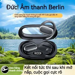 Tai nghe Bluetooth V5.3 không dây X98 - Tai nghe thể thao chống ồn, màn hình LED, nhẹ 8g, âm thanh trong trẻo, thoải mái sử dụng lâu dài