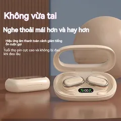 Tai nghe Bluetooth V5.3 không dây X98 - Tai nghe thể thao chống ồn, màn hình LED, nhẹ 8g, âm thanh trong trẻo, thoải mái sử dụng lâu dài