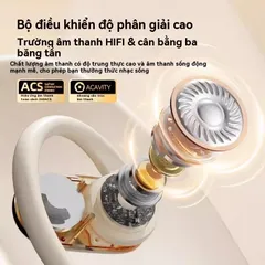 Tai nghe Bluetooth V5.3 không dây X98 - Tai nghe thể thao chống ồn, màn hình LED, nhẹ 8g, âm thanh trong trẻo, thoải mái sử dụng lâu dài