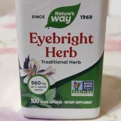 VEGAN - Viên uống Bổ Mắt  Eyebright Herb 560mg,tăng cường thị lực hãng Nature's Way