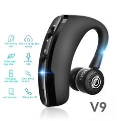 Tai Nghe Bluetooth Không Dây V9 - Mic Khử Tiếng Ồn, Pin Trâu, Âm Thanh Stereo, Thiết Kế Thể Thao Dành Cho Lái Xe Và Kinh Doanh