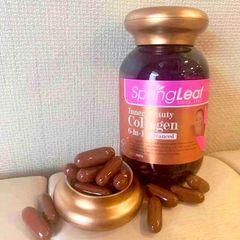 Viên uống Collagen 6in1 Spring Leaf Úc - Hỗ trợ nâng cao sức khỏe da, tóc, móng - Lọ 90/180 viên nang mềm