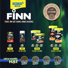 Cám Viên Dinh Dưỡng KOIKA FINN - Thức Ăn Bổ Sung Cho Cá Chép, Giàu Protein và Probiotics, Cải Thiện Sức Khỏe và Màu Sắc Cá