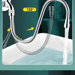 Vòi Nước Thép Không Gỉ 720 Độ Bẻ Cong - Ống Nối Dài Linh Hoạt Cho Nhà Bếp - Giải Pháp Rửa Chén Tiện Lợi