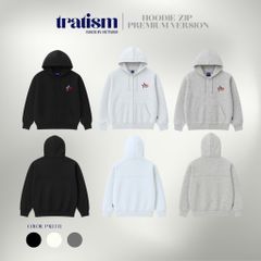 Áo Khoác Hoodie Zip Unisex Boxy Nỉ Cotton 2 Da STAR - Chống Nắng, Form Rộng, Túi Nón, Dành Cho Nam Nữ Thời Trang 2023