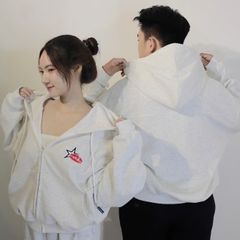 Áo Khoác Hoodie Zip Unisex Boxy Nỉ Cotton 2 Da STAR - Chống Nắng, Form Rộng, Túi Nón, Dành Cho Nam Nữ Thời Trang 2023