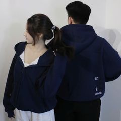 Áo Khoác Hoodie Zip Unisex Boxy Cotton Nỉ 320GSM - Chống Nắng Tốt, Thiết Kế Thời Trang, Dễ Phối Đồ, 4 Mùa, Màu Xanh Navi, Nâu Mocha