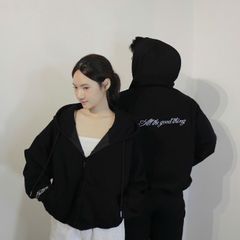 Áo Khoác Hoodie Zip Cotton Nỉ 2 Da Unisex Boxy - Chống Nắng Tốt, Form Rộng Thoải Mái, Nhiều Màu Sắc, Dành Cho Nam Nữ