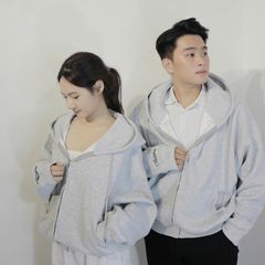Áo Khoác Hoodie Zip Cotton Nỉ 2 Da Unisex Boxy - Chống Nắng Tốt, Form Rộng Thoải Mái, Nhiều Màu Sắc, Dành Cho Nam Nữ