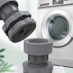 Bộ 4 Chân Nâng Máy Giặt Hình Hoa - Cao Su Chịu Nhiệt, Kháng Rung và Tiếng Ồn, Điều Chỉnh Chiều Cao Dễ Dàng