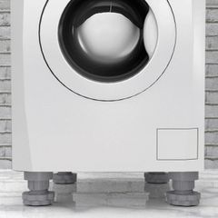 Bộ 4 Chân Nâng Máy Giặt Hình Hoa - Cao Su Chịu Nhiệt, Kháng Rung và Tiếng Ồn, Điều Chỉnh Chiều Cao Dễ Dàng