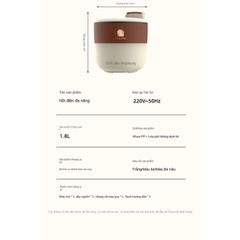 Nồi Cơm Điện CANFAN 1.5L 300W - Thiết Kế Nhỏ Gọn, Nấu Cơm Nhanh, Dễ Dàng Vệ Sinh, An Toàn và Hiệu Quả Cho 1-3 Người Dùng