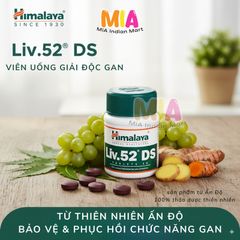 Viên Uống Giải Độc Gan Himalaya Liv.52 DS 60 Viên - Tăng Cường Chức Năng Gan và Sức Đề Kháng, Hỗ Trợ Tiêu Hóa