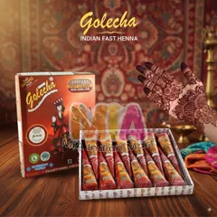 Mực Vẽ Hình Xăm Mehendi Golecha Hena Nâu Sẫm 25g - Mực Xăm Nghệ Thuật Ấn Độ, Cone Henna Tự Nhiên Dễ Dùng