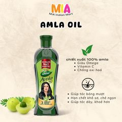 Dầu Ủ Tóc Dabur Amla Oil Ấn Độ - Dưỡng Tóc Khỏe, Mượt, Dày Tự Nhiên từ 14 Loại Thảo Mộc - Sản Phẩm Dành Cho Nam Nữ