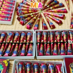 Mực Vẽ Henna Kaveri Ấn Độ Màu Nâu Tự Nhiên - Dành Cho Vẽ Xăm Mehendi An Toàn, 25g/tuýp