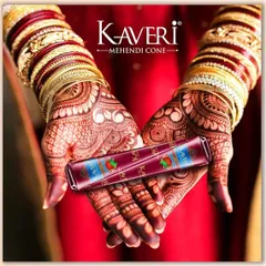 Mực Vẽ Henna Kaveri Ấn Độ Màu Nâu Tự Nhiên - Dành Cho Vẽ Xăm Mehendi An Toàn, 25g/tuýp
